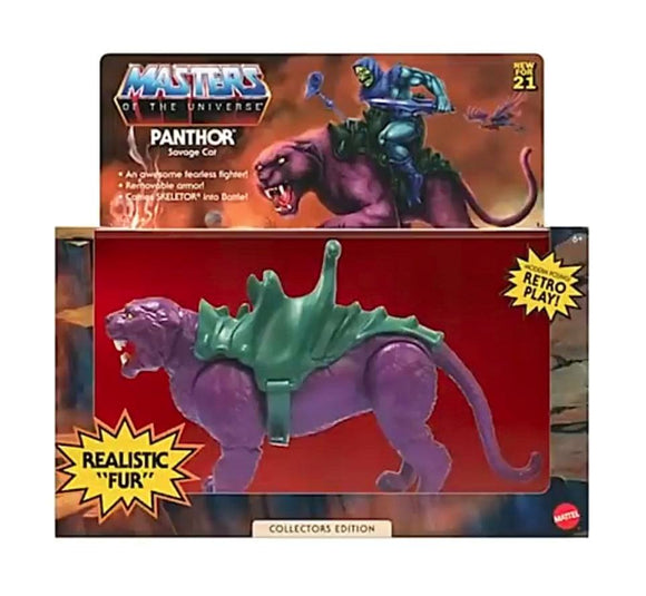 Masters of the Universe (MOTU) Origins Action Figure - Panthor (Flocked Version)