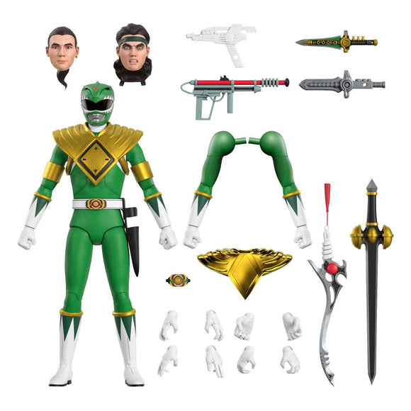 Super7 Ultimates Mighty Morphin Power Rangers (MMPR) Green Ranger Action Figure